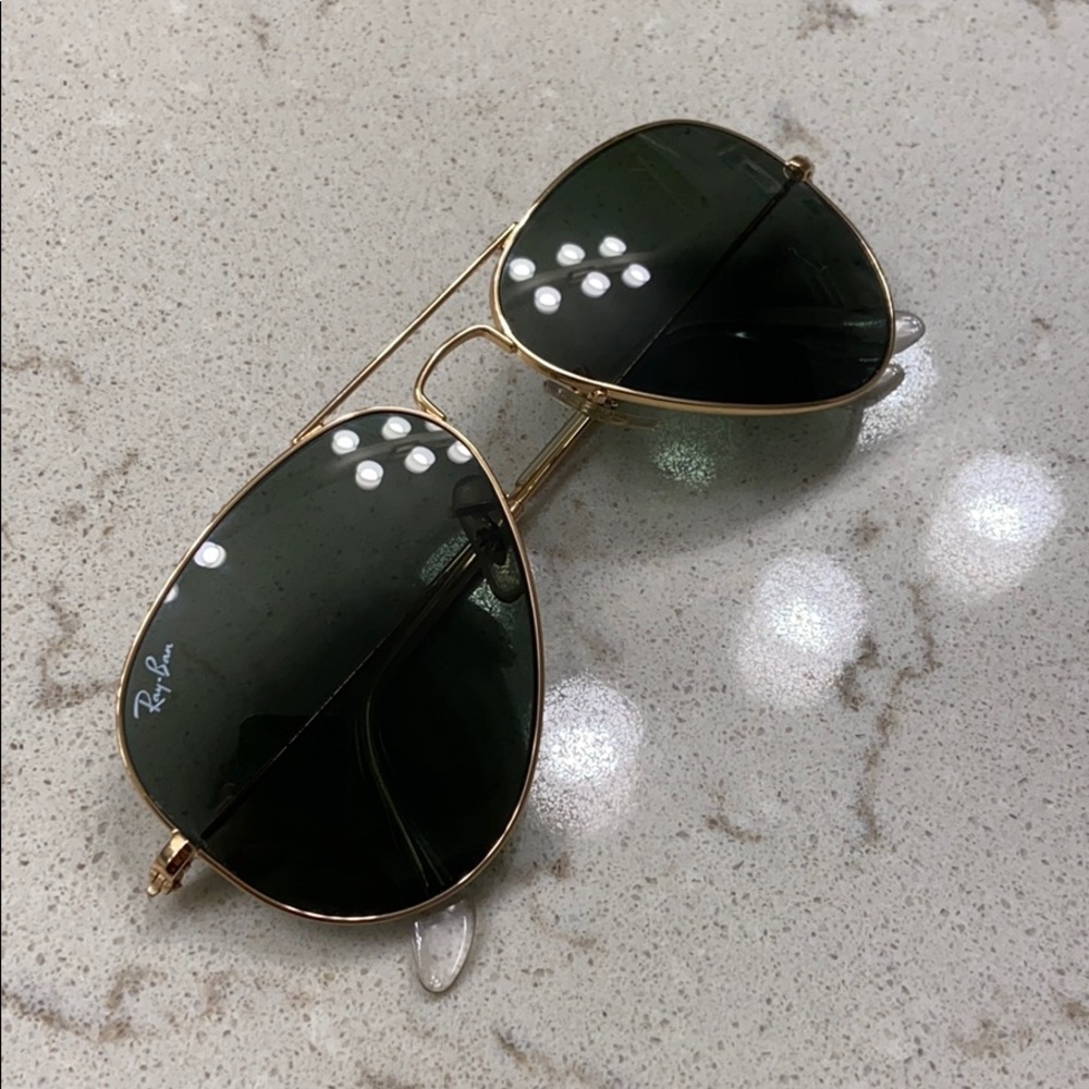 Ray Ban Aviators (green/gold)